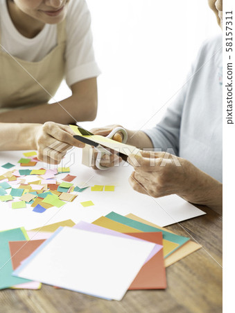 Rehabilitation Origami Senior Woman Rehabilitation Origami Senior Woman 58157311