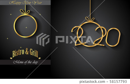 2020 Happy New Year background. 2020 Happy New Year background. 58157793
