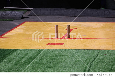 Russian national game Gorodki in which you need to Russian national game Gorodki in which you need to 58158052