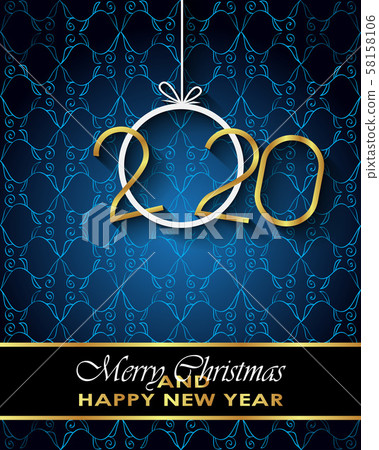 2020 Merry Christmas background. 58158106