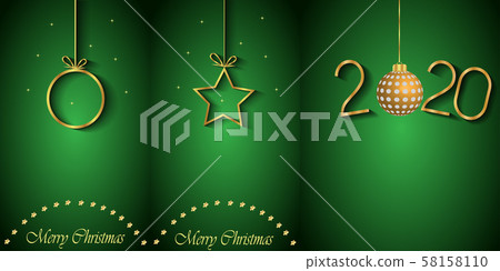 2020 Merry Christmas background. 58158110