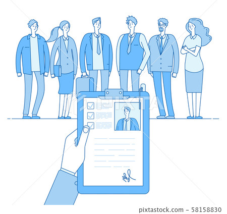 Staff recruitment. Human resources selection, employment job cv. People candidates interview. Hr Staff recruitment. Human resources selection, employment job cv. People candidates interview. Hr 58158830