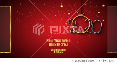 2020 Happy New Year background. 2020 Happy New Year background. 58160388