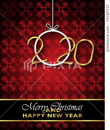 2020 Merry Christmas background. 58160552