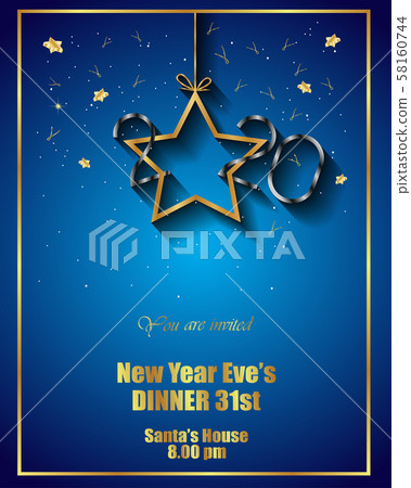 2020 Happy New Year background. 2020 Happy New Year background. 58160744