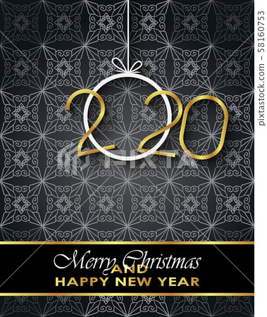 2020 Merry Christmas background. 58160753