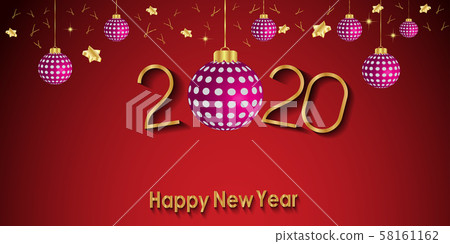 2020 Happy New Year background. 2020 Happy New Year background. 58161162