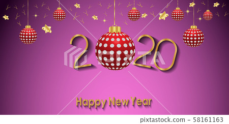 2020 Happy New Year background. 2020 Happy New Year background. 58161163