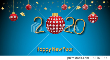 2020 Happy New Year background. 2020 Happy New Year background. 58161164