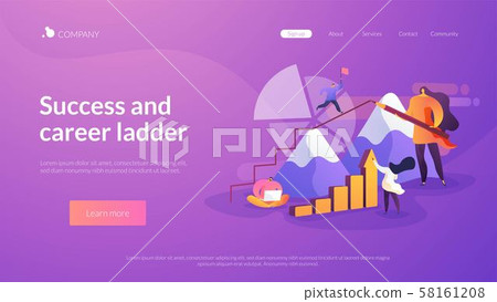 Business coaching landing page concept Business coaching landing page concept 58161208
