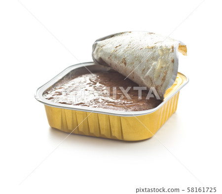 Wet pet food. Cat or dog pate. Wet pet food. Cat or dog pate. 58161725