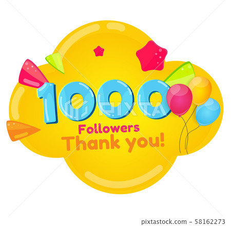 1000 Followers, Thank you Background for Social 1000 Followers, Thank you Background for Social 58162273