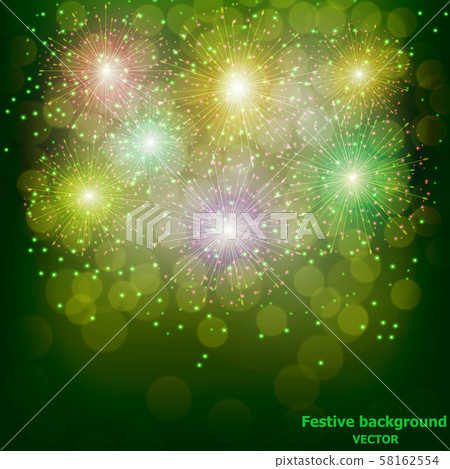 Fireworks bright background. Fireworks bright background. 58162554
