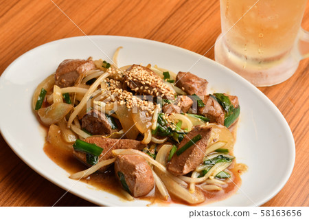Fried nara and highball Fried nara and highball 58163656