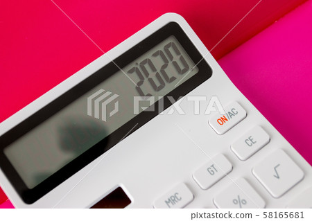 2020 happy new year concept, Numbers on the 58165681