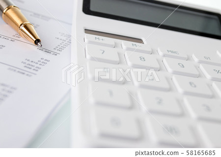 Financial documents and calculator, Financial Financial documents and calculator, Financial 58165685