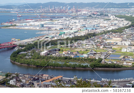 View of Wakayama city from Mt. View of Wakayama city from Mt. 58167238