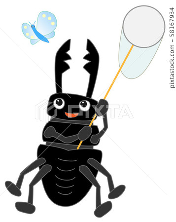 收集鍬蟲的昆蟲 58167934