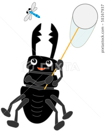 收集鍬蟲的昆蟲 58167937