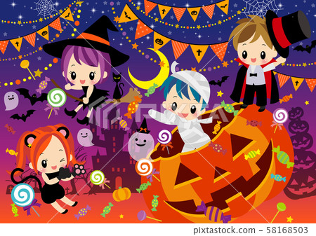 萬聖節派對旁 58168503