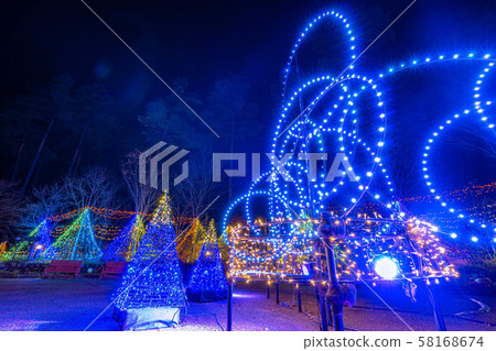 National Alps Azumino Park Illumination Winter Hotaka / Horikin Area 58168674