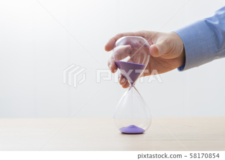 Hourglass business copy space Hourglass business copy space 58170854