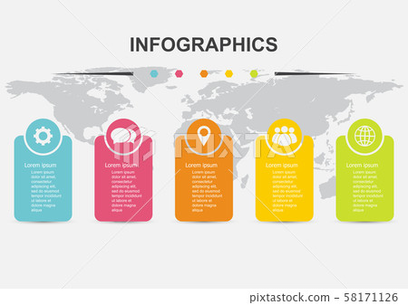 Infographic design template regtangle banners with Infographic design template regtangle banners with 58171126