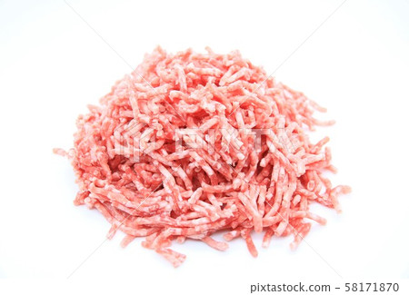Raw ground beef and pork Raw ground beef and pork 58171870
