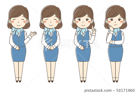 Illustration of information girl 58171960
