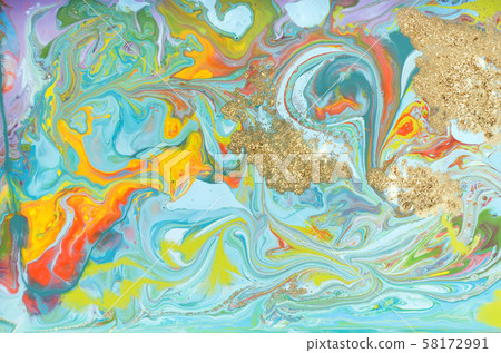 Colorful pastel marble pattern. Abstract liquid background 58172991