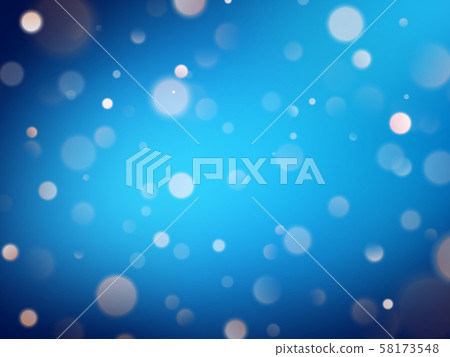 Abstract warm bokeh effect on blue background. Gold glitter lights. EPS 10 Abstract warm bokeh effect on blue background. Gold glitter lights. EPS 10 58173548