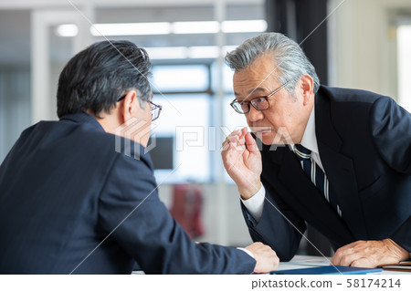 business man, senior, person 58174214