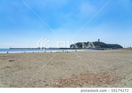 [神奈川縣]江之島片瀨東濱海灘 58174272