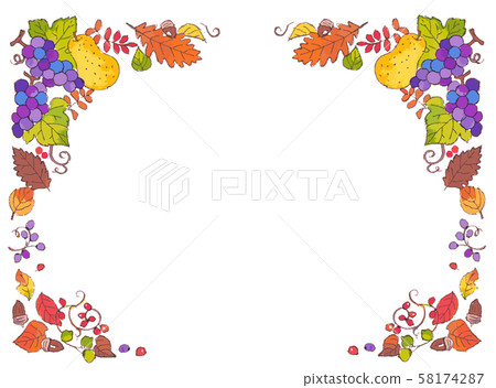 Autumn plant frame Autumn plant frame 58174287