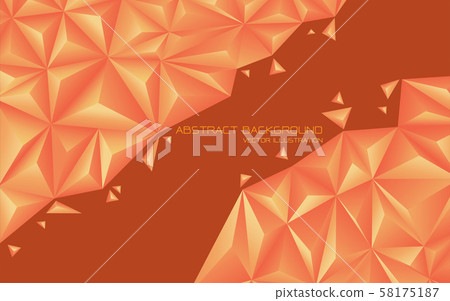 Abstract orange tone triangle 3D design modern futuristic background vector illustration. Abstract orange tone triangle 3D design modern futuristic background vector illustration. 58175187