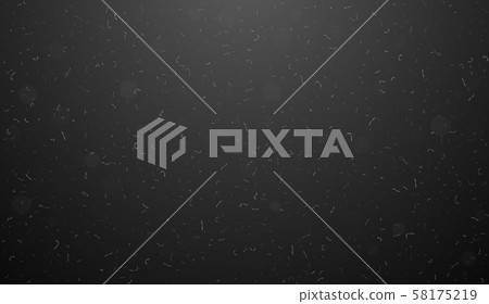 Macro dust particles flying over black background. Macro dust particles flying over black background. 58175219