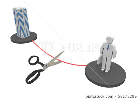 Terminate employment Contract cancellation 3D illustration Terminate employment Contract cancellation 3D illustration 58175299