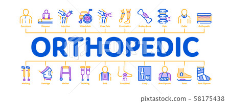 Orthopedic Minimal Infographic Banner Vector 58175438