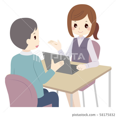 諮詢，接待，男性 58175832