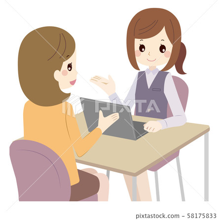 諮詢,接待員,女人 諮詢,接待員,女人 58175833