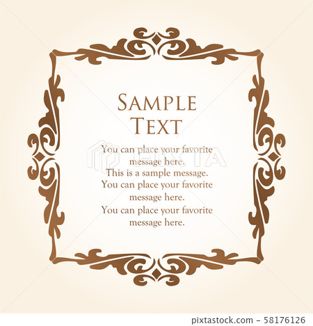 Elegant frame design antique luxury vintage Elegant frame design antique luxury vintage 58176126