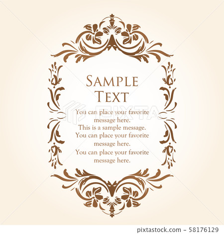 Elegant frame design antique luxury vintage 58176129