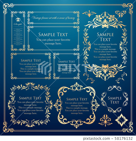 Elegant frame design antique luxury vintage 58176132