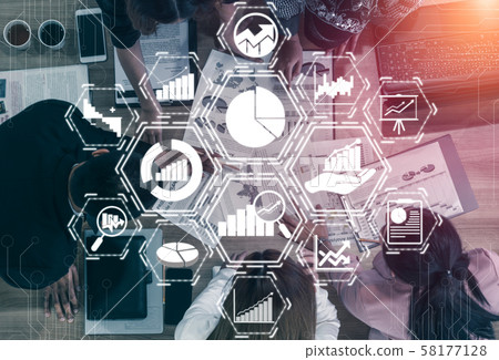 Data Analysis for Business and Finance Concept. 58177128