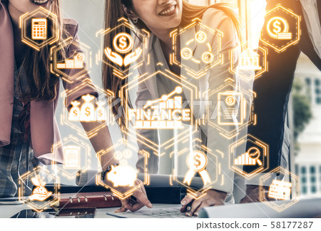 Finance and Money Transaction Technology Concept. 58177287