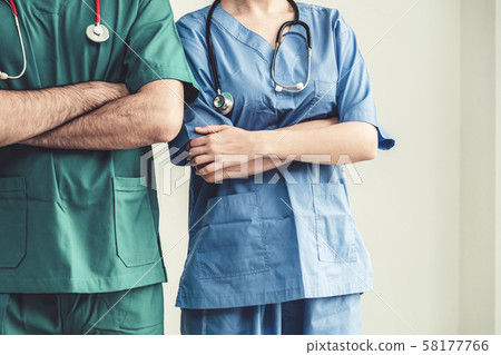 Healthcare people group work together in hospital. Healthcare people group work together in hospital. 58177766