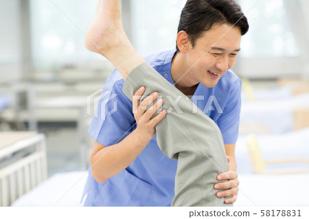 Rehabilitation physical therapist 58178831