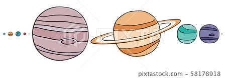 Solar system planets 58178918