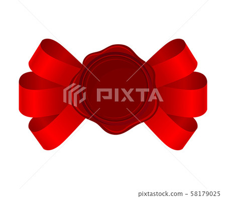 Sofisticated Bows From Red Silk Ribbons With Empty Rosette Vector Illustration Sofisticated Bows From Red Silk Ribbons With Empty Rosette Vector Illustration 58179025