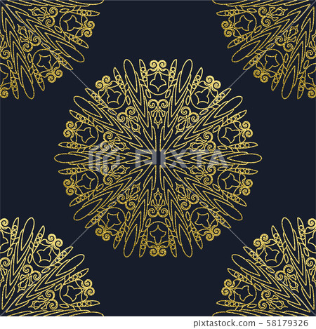 Decorative mandala. Illustration 58179326